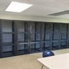 long row of dispatch lockers